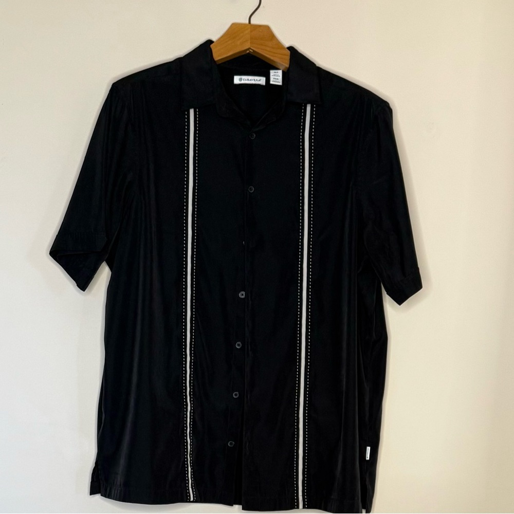 Cubavera big & tall XLT short sleeve button-down shirt